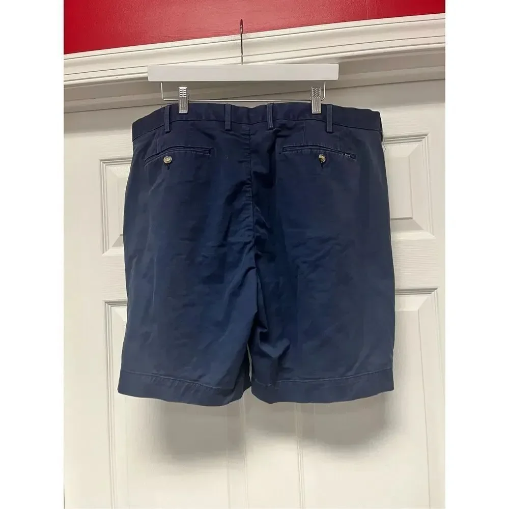 Polo Ralph Lauren Navy Classic Fit Chino Bermuda Shorts sz 40
